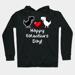 Happy Valentines Day Pixel Art Hoodie